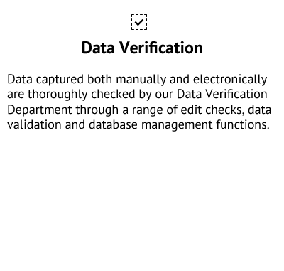Data Verification - Data Collection Services
