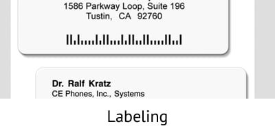 Labeling - Incentive Fulfillment