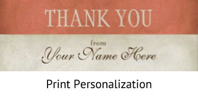 Print Personalization - Incentive Fulfillment